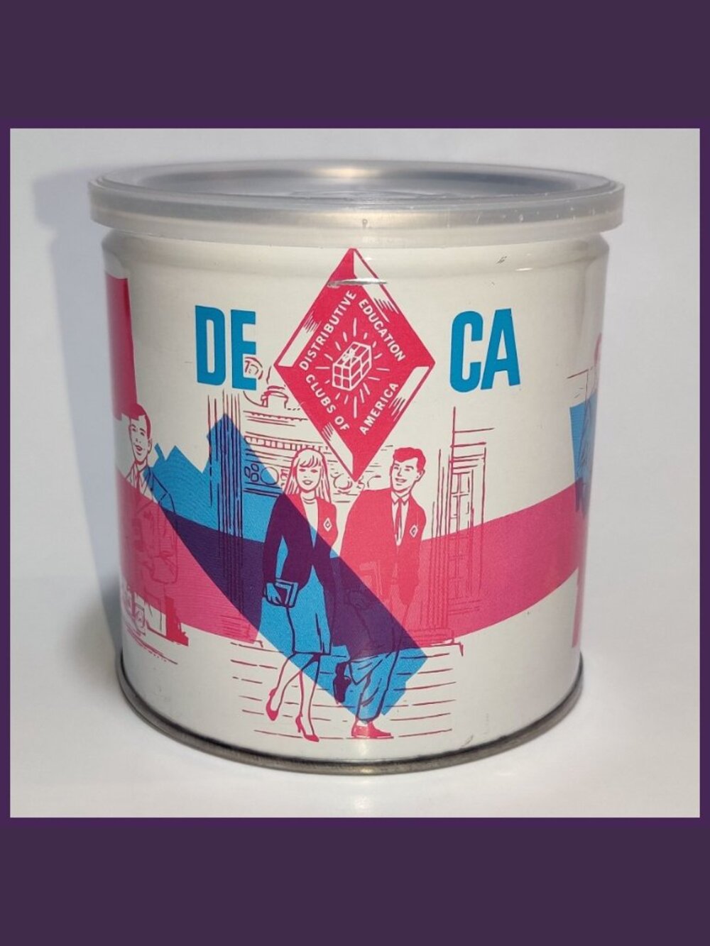 Vintage DECA Distributive Education Clubs Cherrydale Farms Fundraising Tin